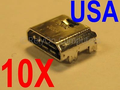 10x Lot Micro USB Charging Port For Samsung Galaxy Tab E 9.6 SM-T560NU T561 USA