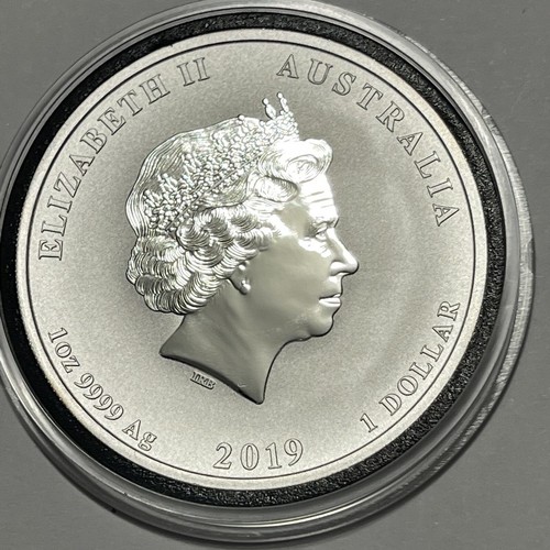 2019 Year The Pog Lion Privy Zodiac Australia Coin 1 Troy Oz .9999 Fine Silver - Picture 8 of 14