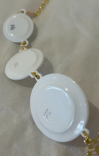 LES NEREIDES N2 PINK STRAWBERRY CAKE GATEAUX PLATE PENDANT NECKLACE - NEW - 第 10/18 張圖片