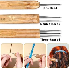 9Pcs Dreadlock Crochet Hook for Hair Loc Needle for Dreads Tool for Braid Dread