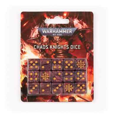 40K Chaos Knights Dice Pack Warhammer 15x D6 16mm