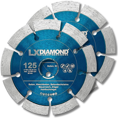 LXDIAMOND Diamant-Trennscheibe 125mm pass. für Einhell TC-MA 1500 Mauernutfräse
