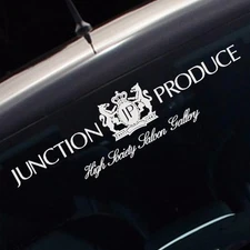 Junction Produce Vinyl Car Decal - Reflective Windshield Logo Sticker Waterproof