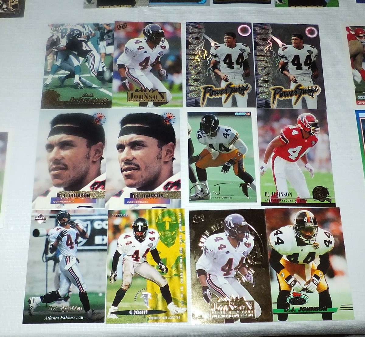 D. J. JOHNSON - Corner Back - Falcons / Steelers - 12 card