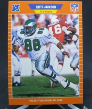 1989 Pro Set Keith Jackson RC Philadelphia Eagles #318 PACK FRESH #4