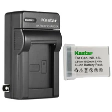 Kastar NB-13L Battery + Charger For Canon PowerShot SX720 SX740 G5X G7X Mark III