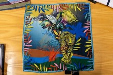 ETRO CAT ART POCCKET SQUARE