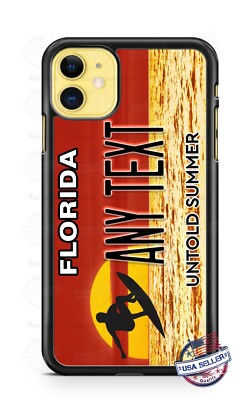 Florida Untold Summer State License Plate Phone Case For iPhone Samsung Google