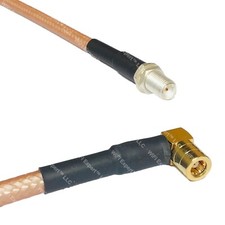 RG400 SMA FEMALE to SMB FEMALE ANGLE RF Cable FAST-SHIP LOT