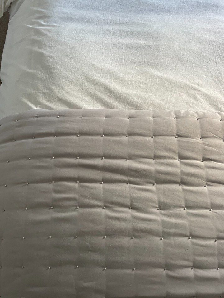 Dorma Bedspread Throw Silk Satin Grey Silver Large 265cm by 265cm eBay