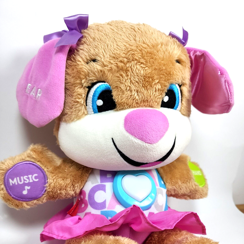 Fisher Price Laugh & Learn Smart Stages Sis Puppy Dog Toddler Baby Plush Toy - Picture 2 of 8