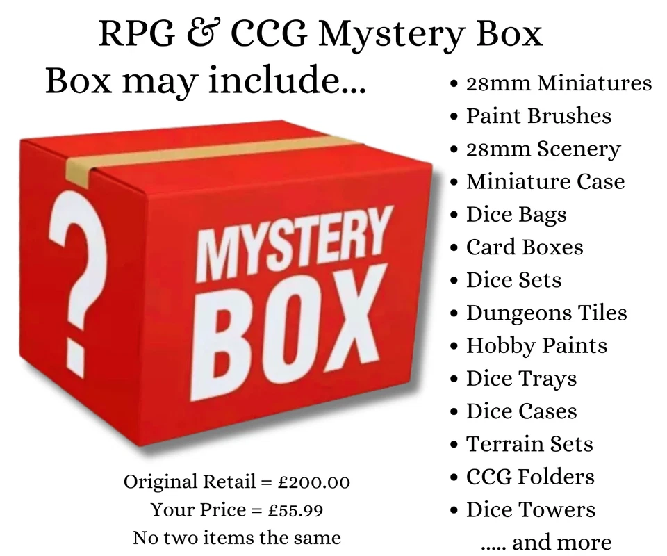 GRINNING GARGOYLE Job Lot Bundle Mystery Box DnD D&D RPG Dungeons and Dragons £200+ RRP New Items