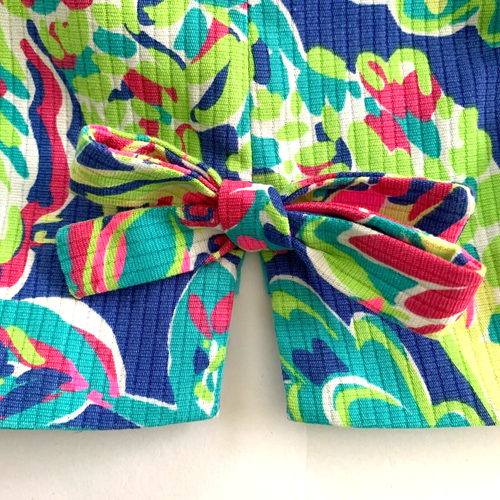 Lilly Pulitzer Delia Textured Cotton Shift Dress Toucan Play Paisley 2 0 Lace - Picture 4 of 7