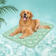 Dog Cooling Mat 2.0, Nature Green,44" x 32" Thick  Durable Cooling Mat for E...