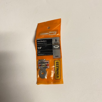 #ad Cut Washer Stainless Aveo Inoxidable 6 PCs. 32491 Size 1 4 Fix Repair Redo $6.40