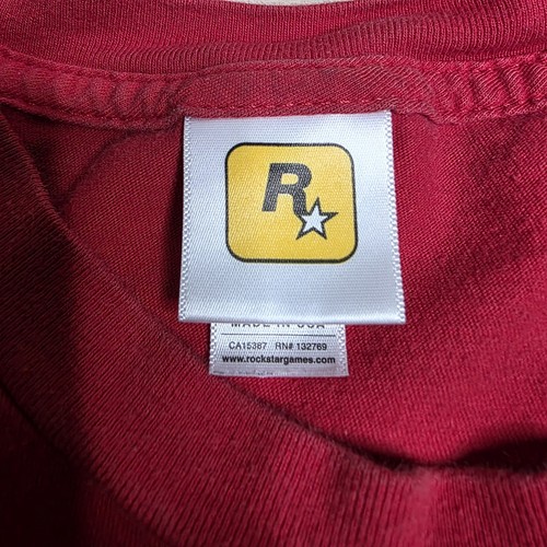 Rockstar Games rotes Shirt R-Star Logo Herren Größe Large - Bild 4 von 7