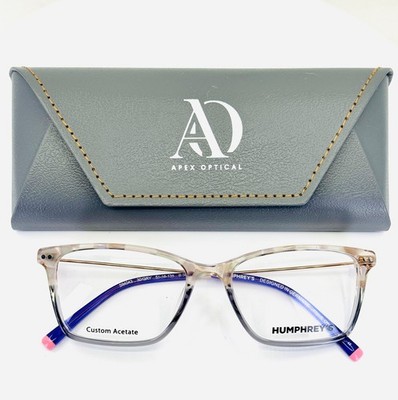 NEW HUMPHREY'S 594043 30/GRY Grey Multi Womens Cat Eye Eyeglasses 51-16-135 B:36