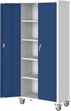 71 in Steel Storage Cabinet Heavy Duty Metal Cabinet for Garage/Office/Pantry