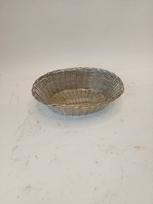 Vintage French Woven Wire Metal Bread Basket