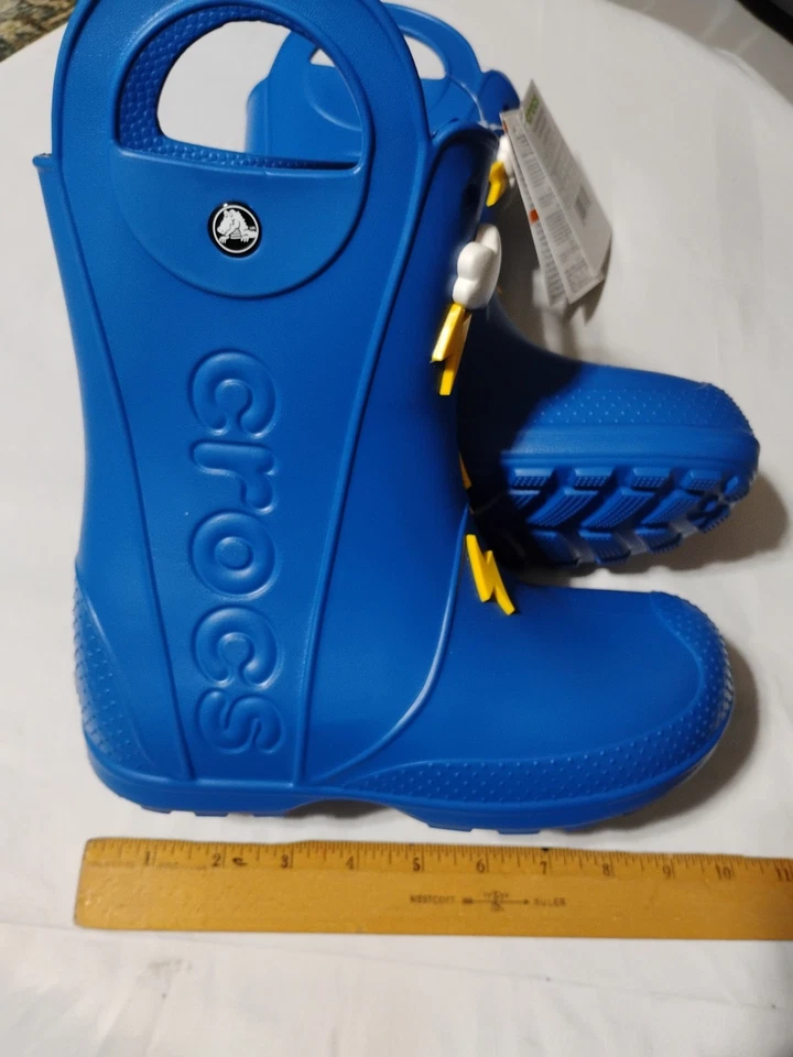 Botas de Lluvia Crocs Handle It Azul/Rayo 210027-4KZ Talla J3 Foto 4 de 4