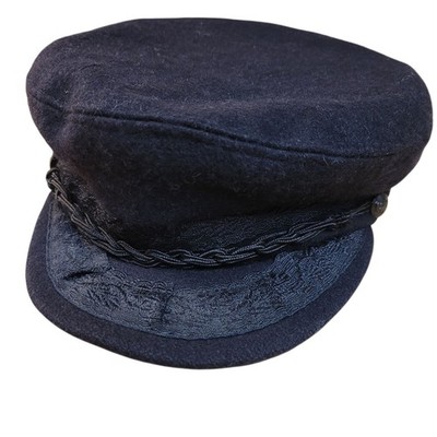 VTG! Aegean Traditional Authentic Greece Wool Greek Fisherman Cap 58-7 1/4