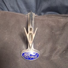 Vintage 1935 Ford V8 Hood Ornament Chrome Passenger Car Coupe Sedan Vintage 1935 Ford V8 Hood Ornament Chrome Passenger Car Coupe Sedan