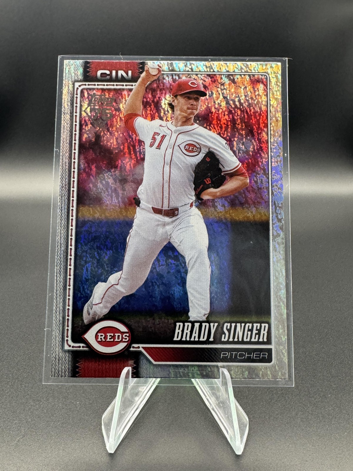 2026 Topps #282 Brady Singer Sandglitter