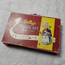 Vintage 1950s Hasbro Dolly's Nurse Kit NO. 1730 Incomplete Advertised in LIFE