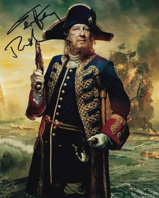 GEOFFREY RUSH signed autograph 20x25cm PIRATES in person autograph BARBOSSA ACOA