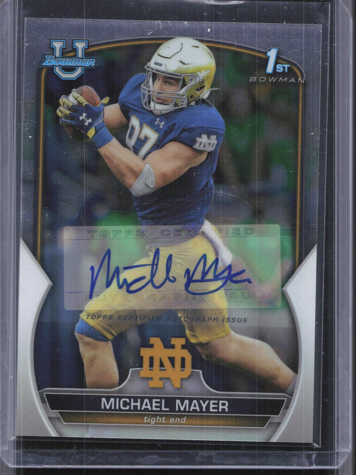 2022 Bowman University Chrome #41 Michael Mayer 1st Chrome Auto