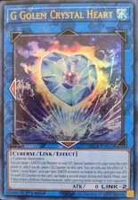 G Golem Crystal Heart BLCR-EN042 Ultra Rare 1st Edition YuGiOh #BLCR-EN042