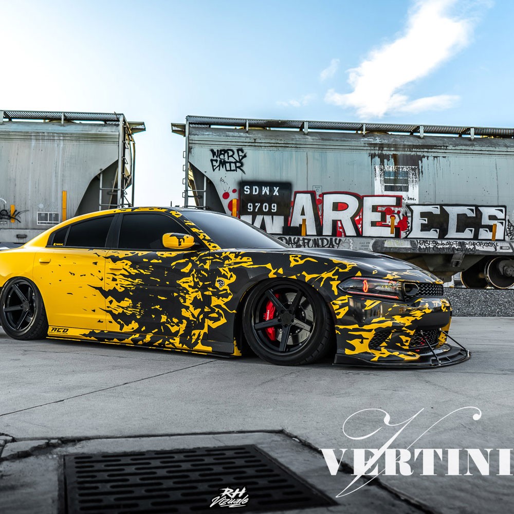 20" Vertini RFS1.7 Black 20x9 20x10.5 Concave Forged Wheels Rims Fits Audi R8
