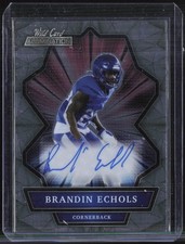 2021 Wild Card Alumination Brandin Echols Auto Autograph RC Rookie. rookie card picture