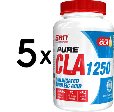 5 x SAN Pure CLA 1250 - 90 softgels (155,44 EUR/kg)