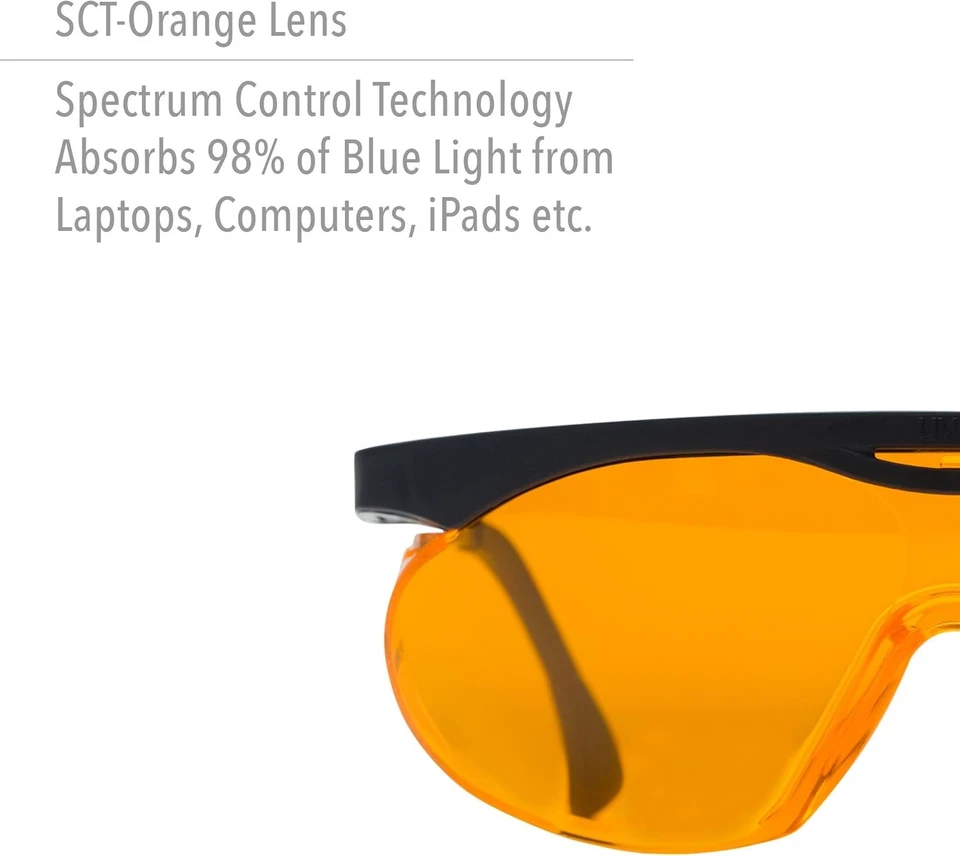 Honeywell Uvex Ademco Skyper Blue Light Blocking 1-Pack, Sct-orange Lens  - Image 2 of 4