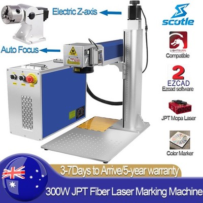 300W JPT Auto Focus M7 Fiber Laser Marking Engraver Machine Lightburn Ezcad2 AU