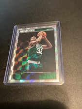2014-15 NBA Hoops Green Marcus Smart Silver Foil Checkerboard #266 Rookie RC