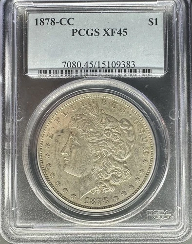 1878 Carson City Morgan Silver Dollar PCGS XF45