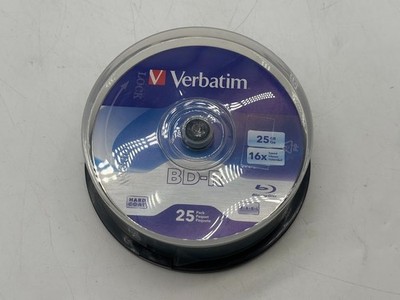 Verbatim BD-R 6x 25 GB/135 Minute Disc 25-Pack Spindle
