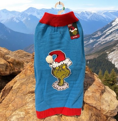 The Grinch Dr. Seuss Holiday Sweater Pet Christmas Halloween Dog Costume M
