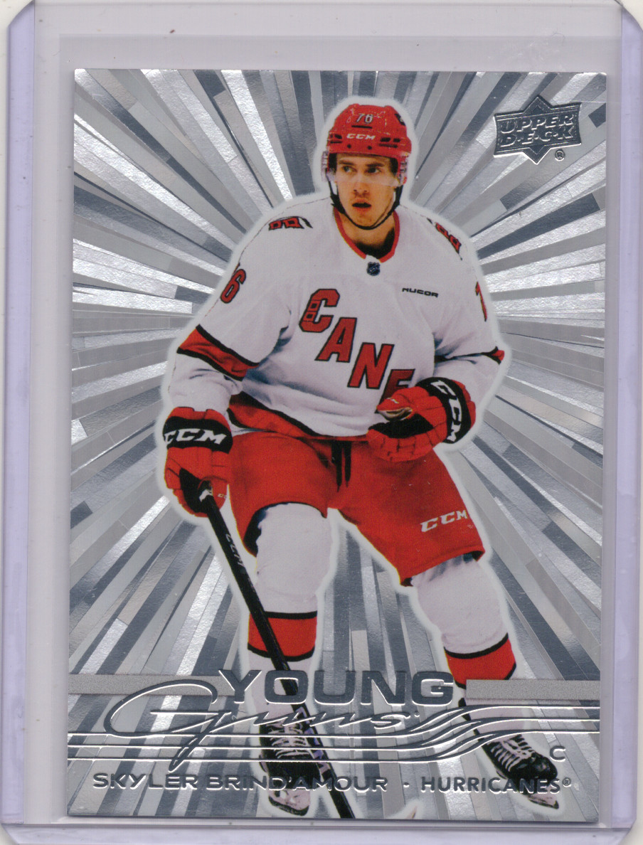 SKYLER BRIND'AMOUR 2025-26 UPPER DECK SERIES 1 OUTBURST YOUNG GUNS RC SP #247