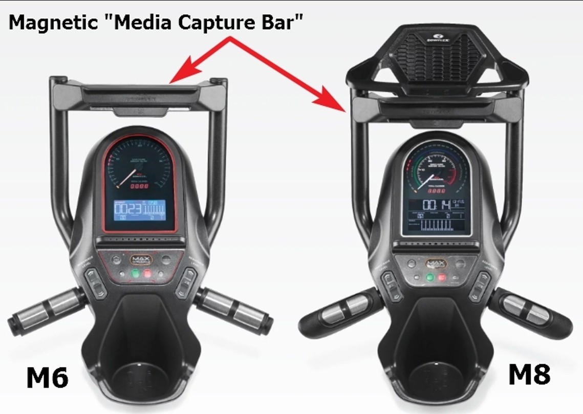 New OEM Bowflex Max Trainer Media Capture / Holder Bar for the M6 & M8 Consoles