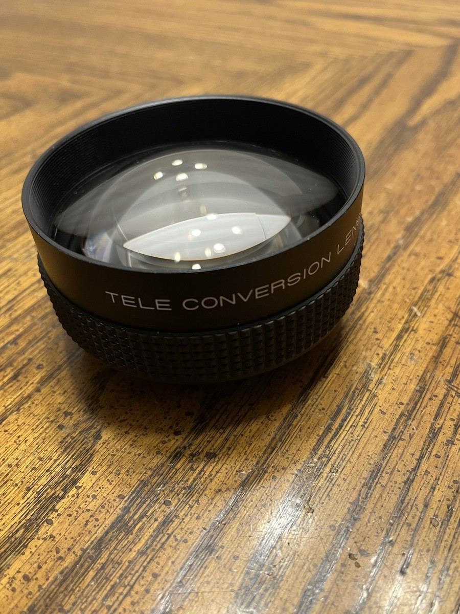 Vintage Made In Japan Tele Conversion Lens x1.5 52-58 In Leather