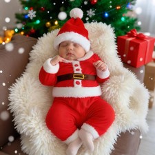 Newborn Christmas Outfit for Photo Shooting Studio Photoshoot Props Baby