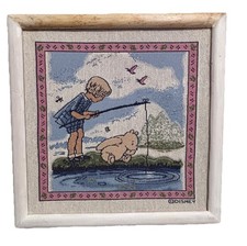 Arazzo Disney classico Winnie The Pooh da appendere a parete con struttura in legno pesca