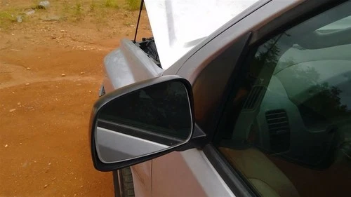 Driver Side View Mirror Power Black Textured Fits 05-21 FRONTIER 246023