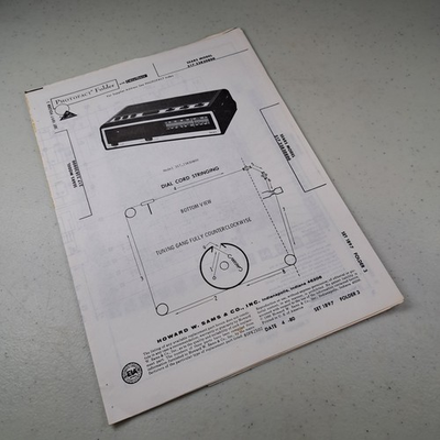 #ad Sears Photofact Manual 317.23830800 Clock Radio Receiver 1980 Illustrated $14.99