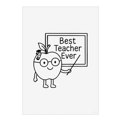 Wandbilder Poster Drucke ''Bester Lehrer aller Zeiten'' (PP054363)
