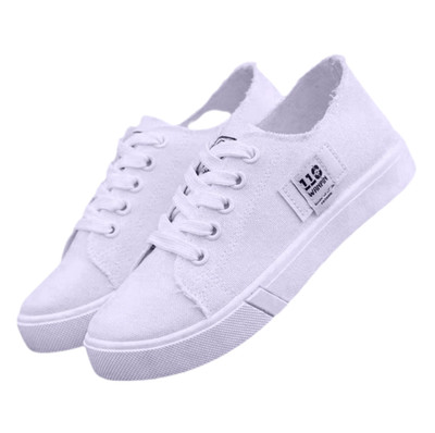 Women s Shoes Canvas Casual, Round Toe Flat size 6.5