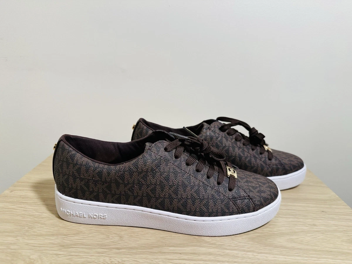 Michael Kors Brown MK Logo Low Top Lace-Up Sneaker Rubber Outsole Michael Kors Men main image 3